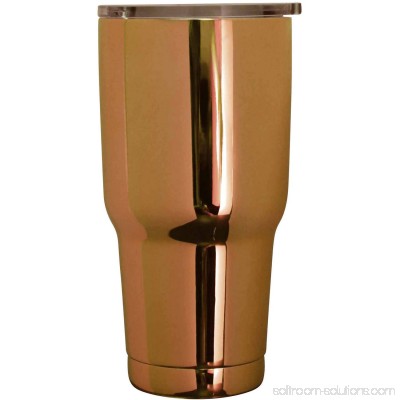Wellness 30-Ounce Double-Wall Stainless Steel, Vacuum-Sealed Tumbler, Electroplated Finish